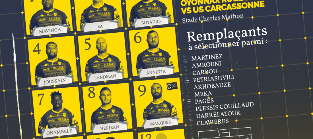 Oyonnax Carcassonne composition équipe