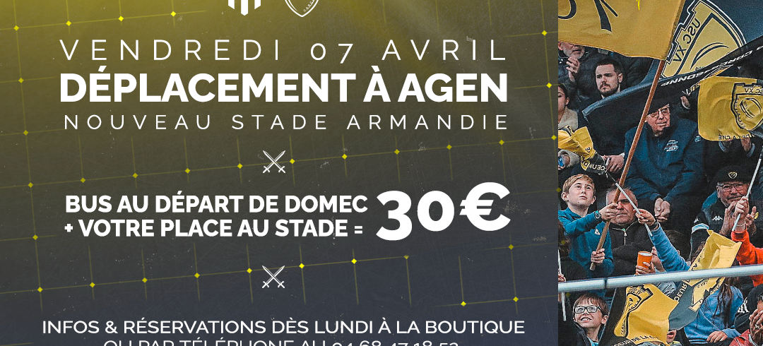 agen Carcassonne déplacement supporters