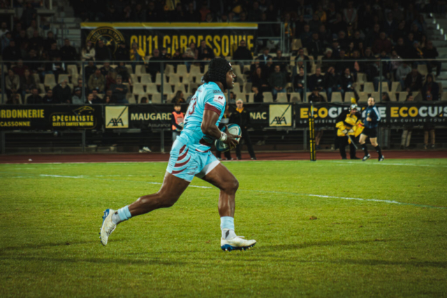 Joe Ravouvou - US CARCASSONNE - BOURGOIN 24/25 - Crédit : Arsène Berron